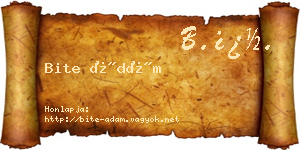 Bite Ádám névjegykártya